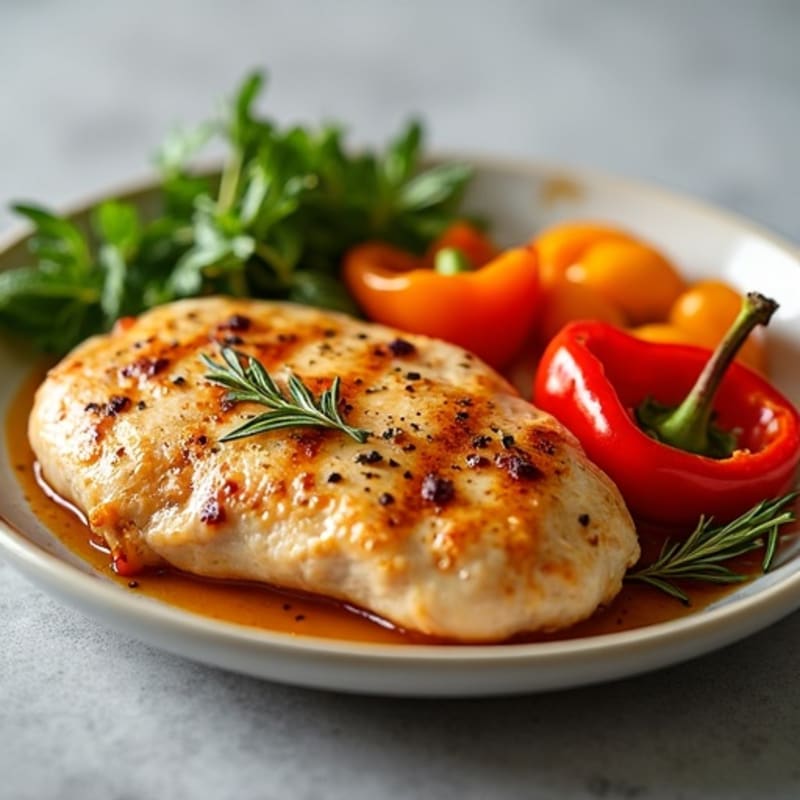Sheet Pan Chicken with Roasted Bell Peppers