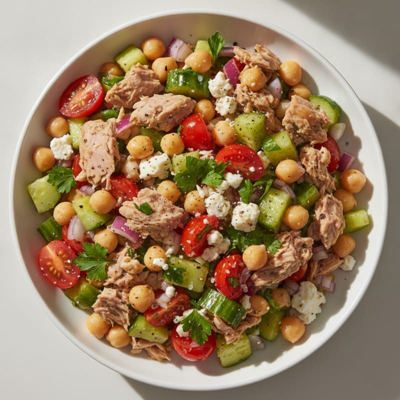 Mediterranean Tuna and Legume Salad