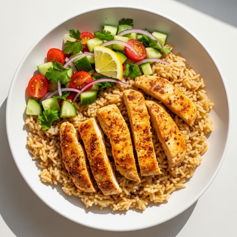 Chicken Shawarma Rice Bowl