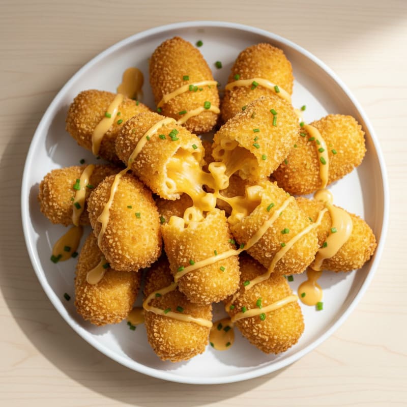Golden Macaroni and Cheese Bites