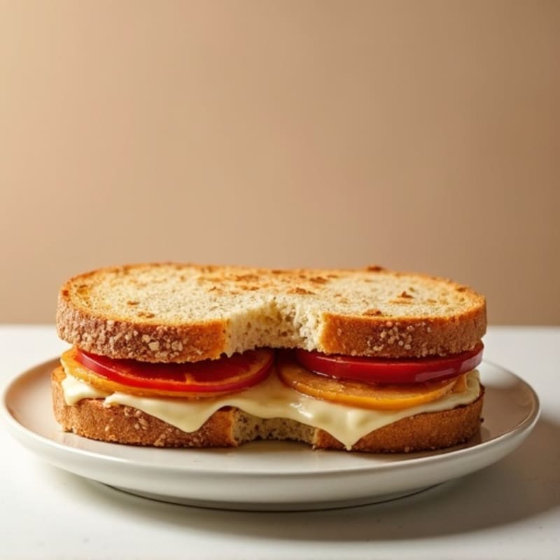 Peanut Butter and Protein Fluff Whole Grain Sandwich