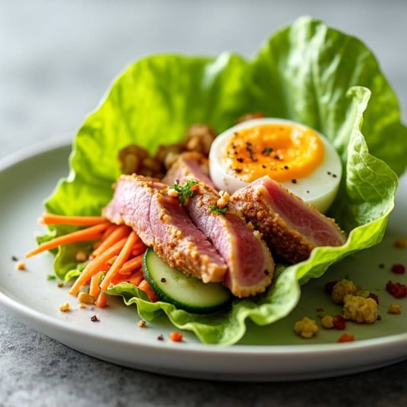 Crispy Spicy Tuna Lettuce Wraps