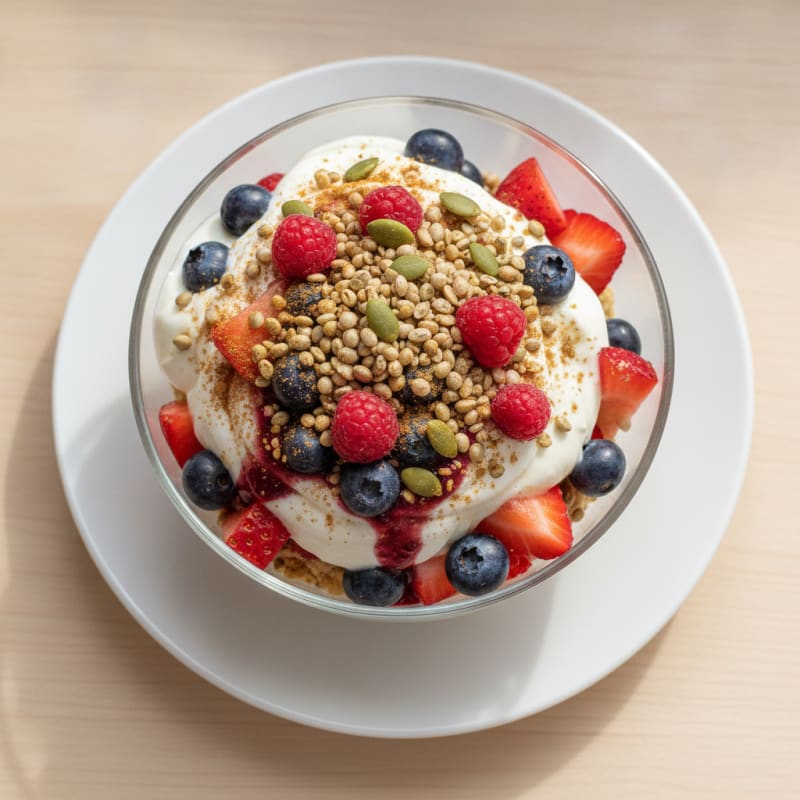 Mixed Berry Vegan Yogurt Parfait