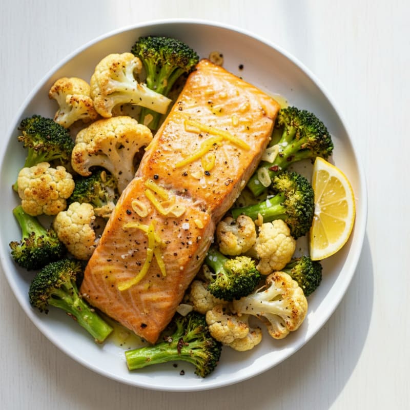 Turmeric-Ginger Salmon with Roasted Vegetables