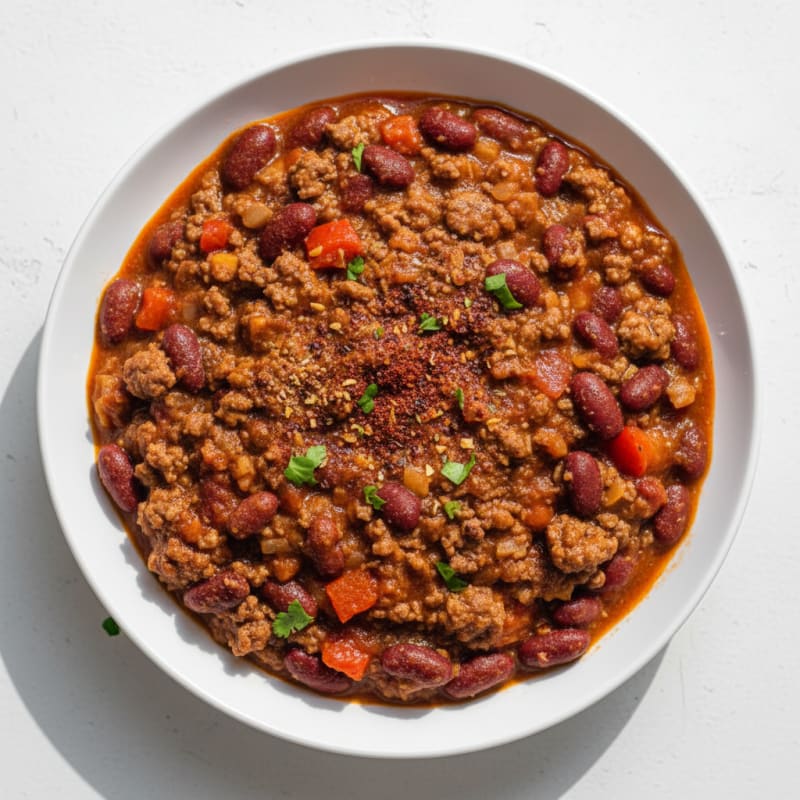 Smoky Ground Beef and Bean Chili