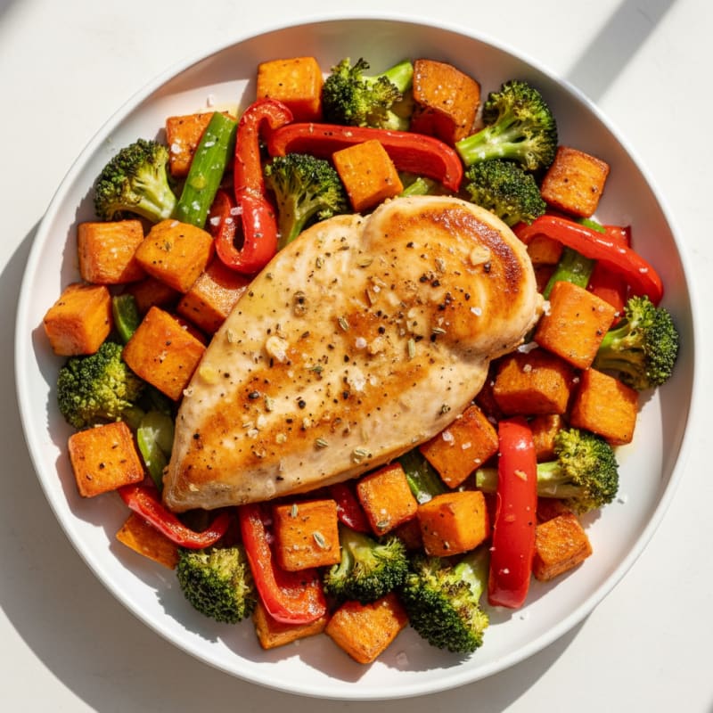 Lemon-Herb Chicken with Roasted Vegetables
