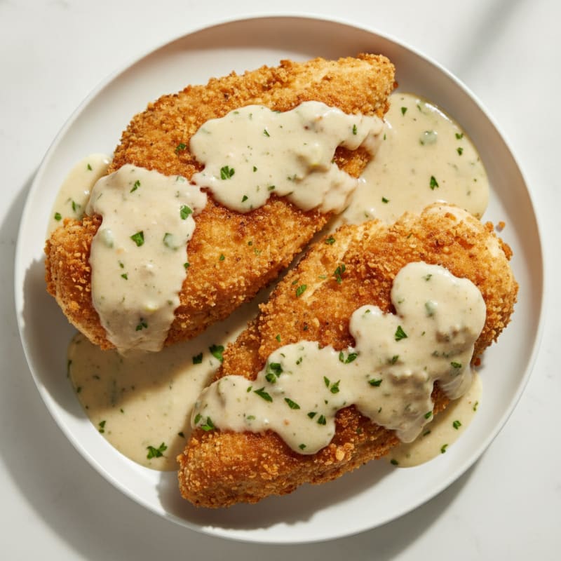 Buttermilk Fried Chicken with Creamy Gravy