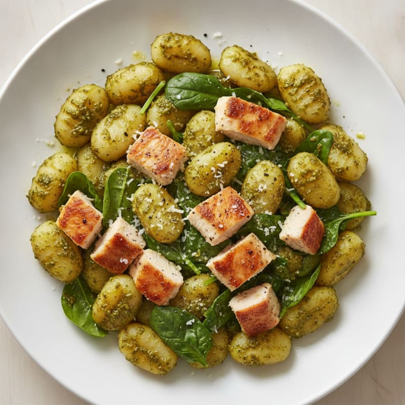 Protein-Packed Pesto Gnocchi