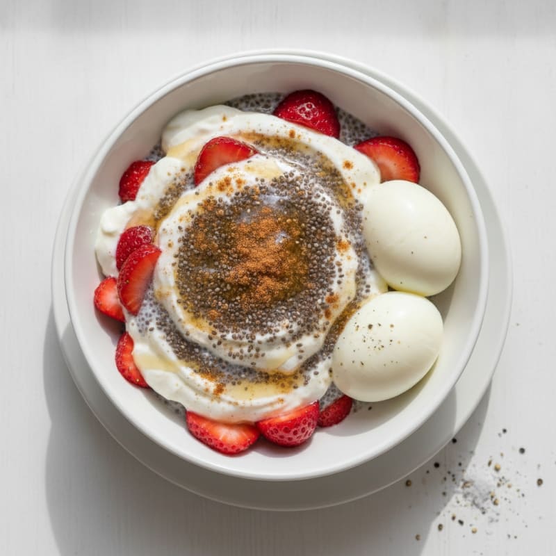 Yogurt Chia Seed Parfait with Berries