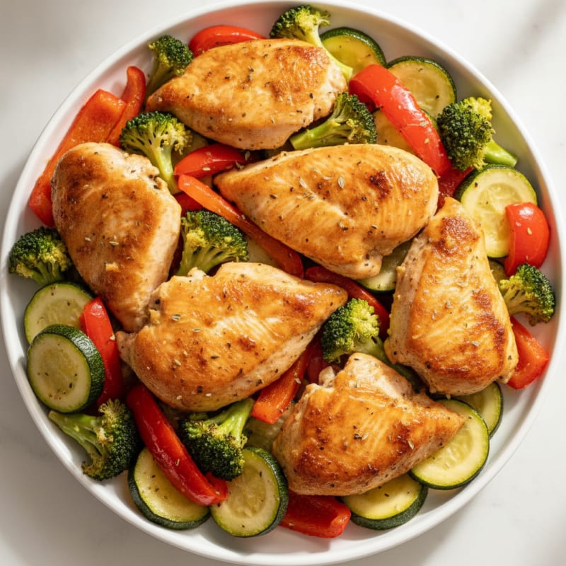 Sheet Pan Lemon Herb Chicken and Veggies