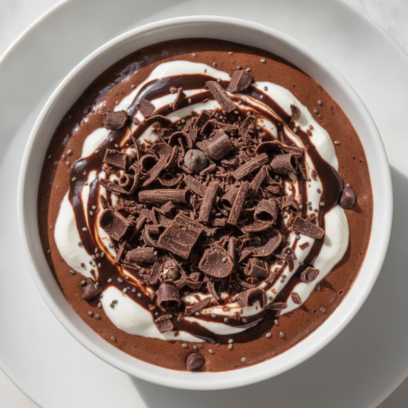 Silky Chocolate Protein Pudding with Greek Yogurt