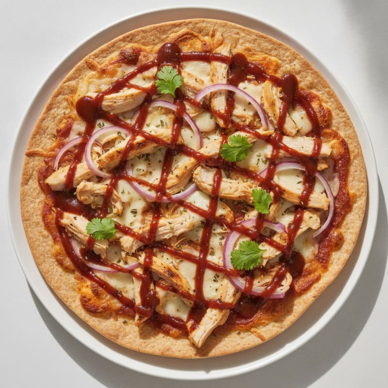 High-Protein BBQ Chicken Pizza