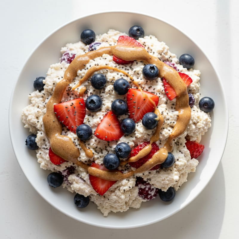 Greek Yogurt Protein Mousse with Berries