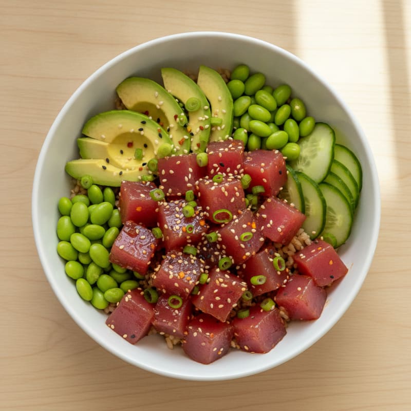 Hawaiian Ahi Tuna Poke Bowl