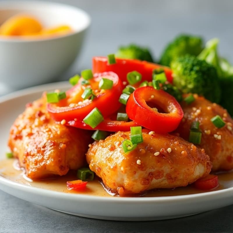 Crispy Baked Orange Chicken with Zesty Glaze