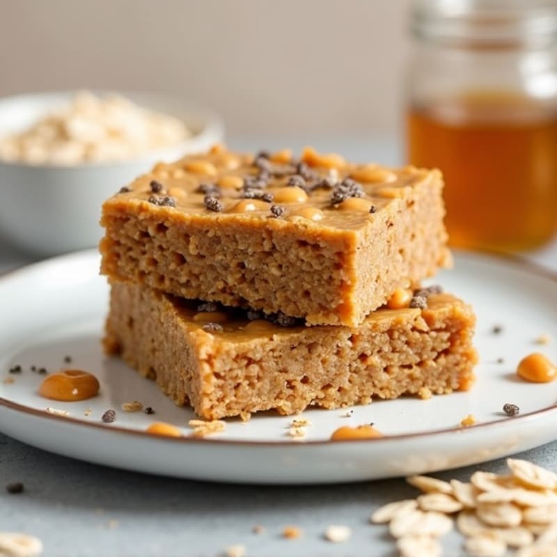 No-Bake Protein Peanut Butter Oat Bars