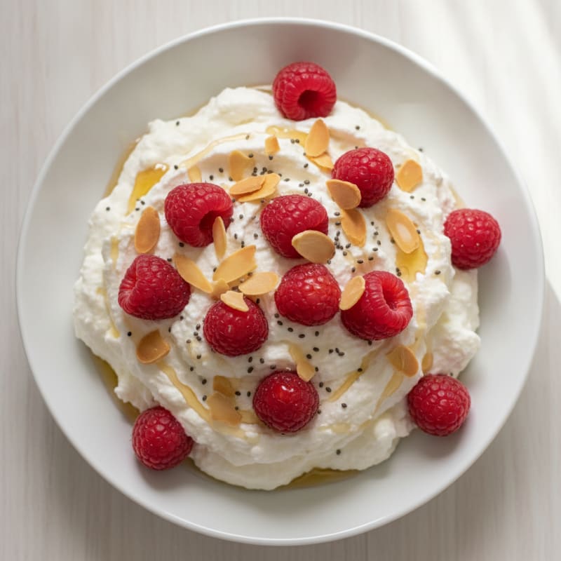 Silky Greek Yogurt Protein Mousse with Berries