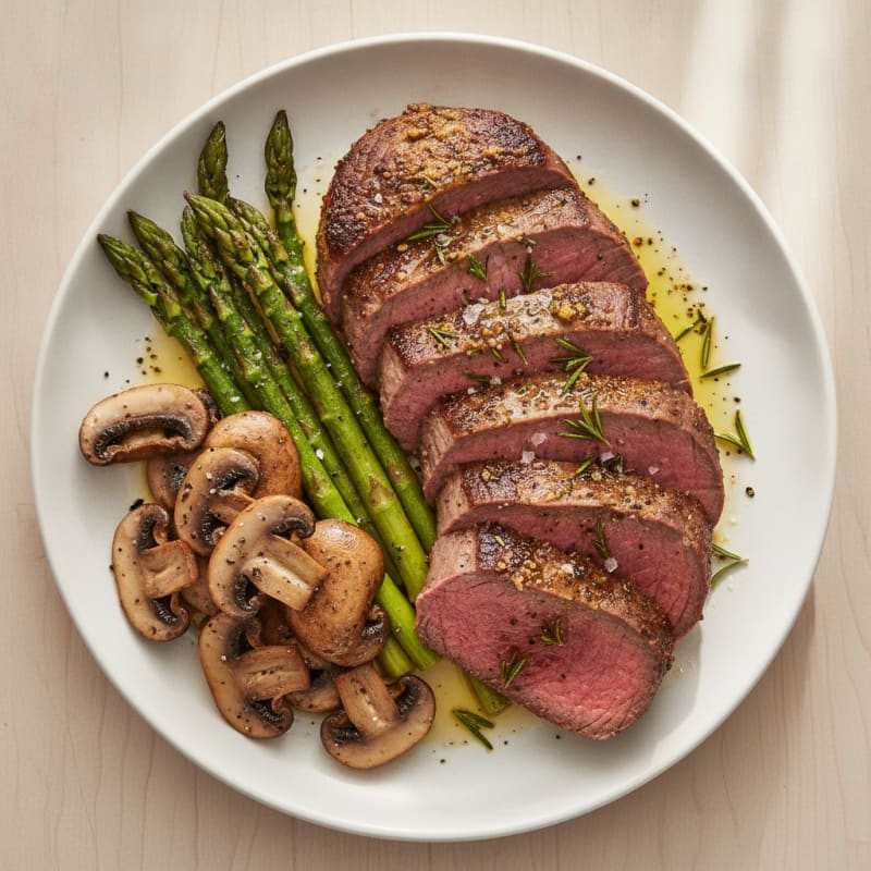 Garlic Herb Roasted Beef Tenderloin