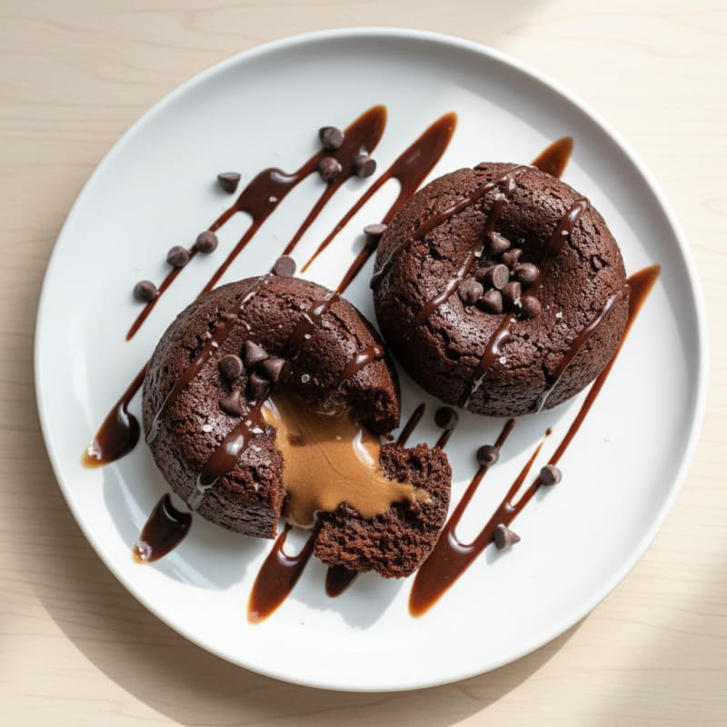 Silky Dark Chocolate Lava Cakes