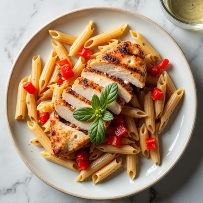 Spicy Cajun Chicken with Creamy Whole Wheat Pasta