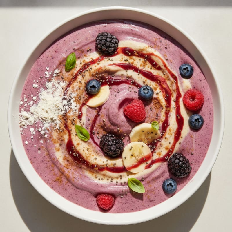 Berry Banana Protein Smoothie