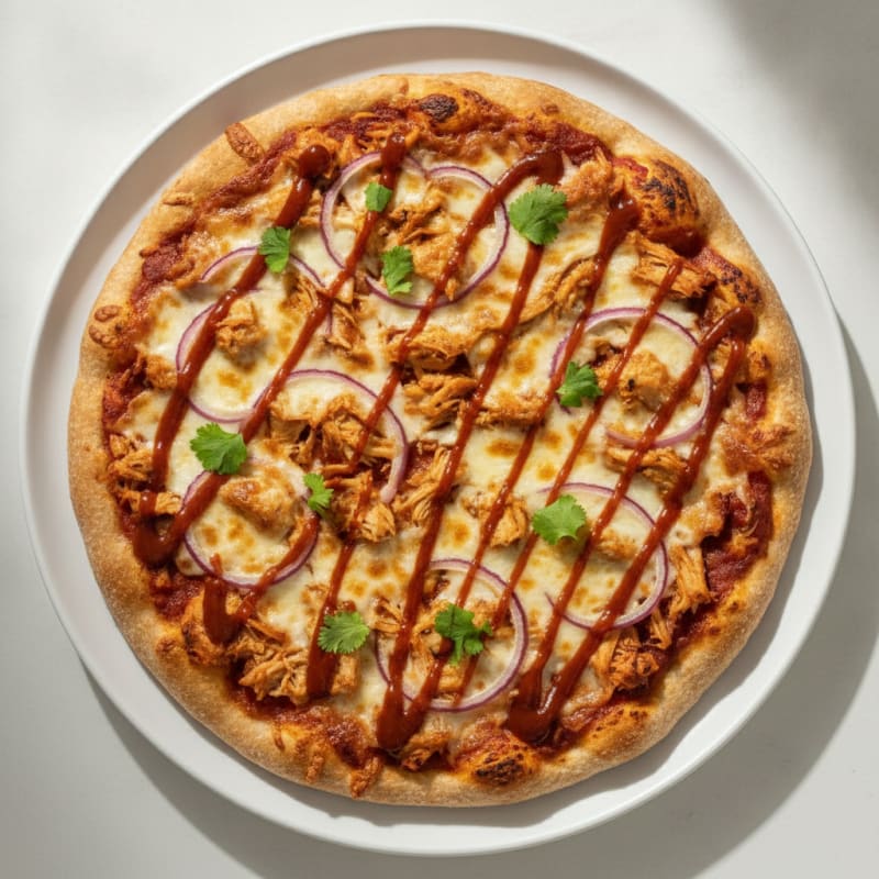 High-Protein BBQ Chicken Pizza