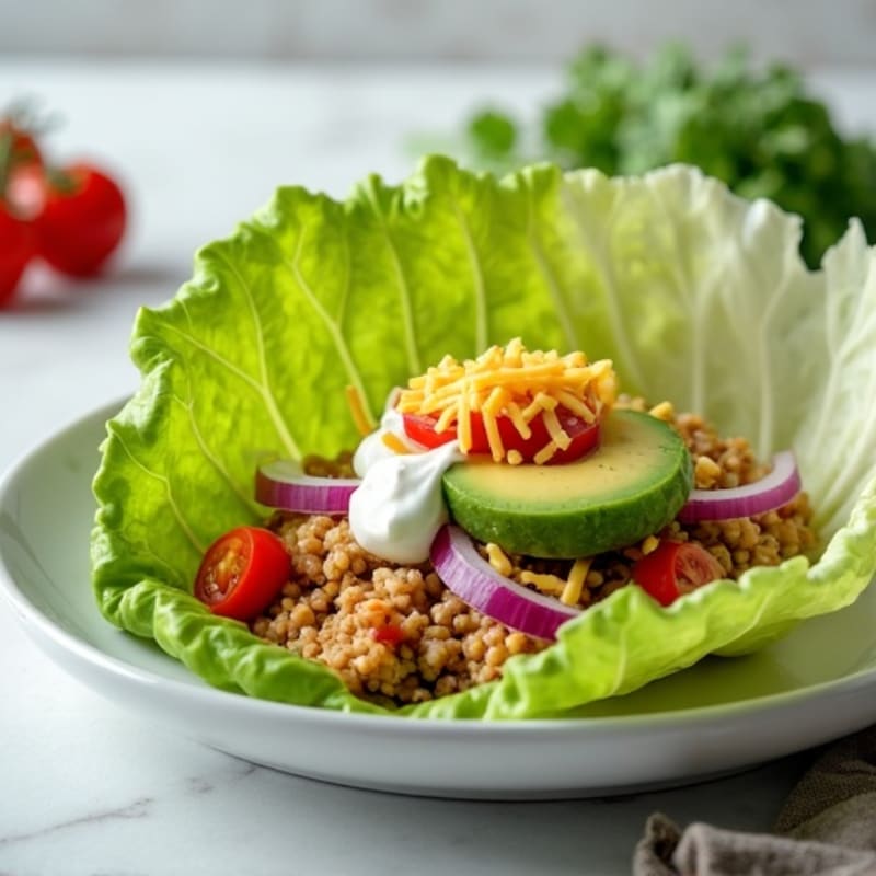 Creamy Avocado Turkey Lettuce Wrap