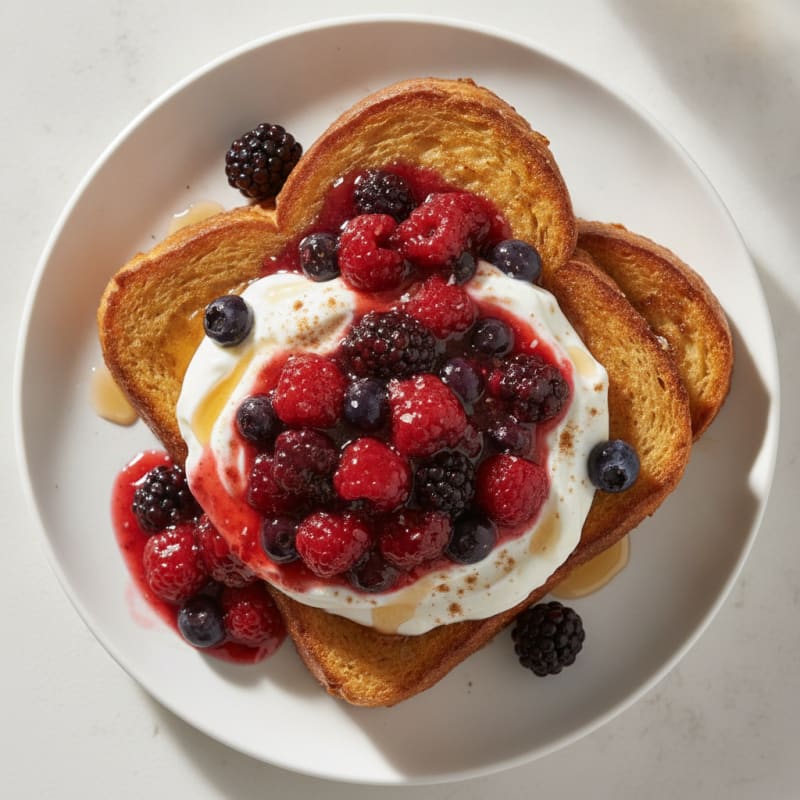 Brioche French Toast with Berry Compote