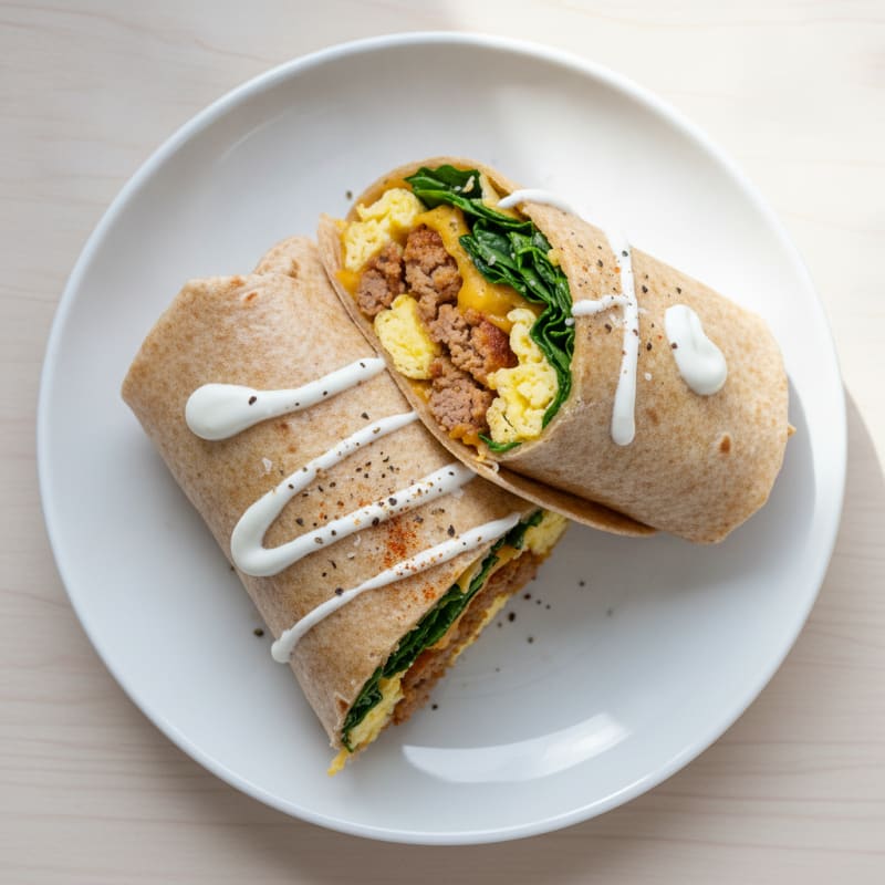 Sausage and Egg Breakfast Burritos