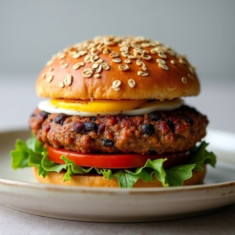 Hearty Smoky Black Bean Burgers