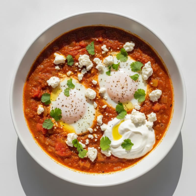 Authentic Shakshuka with Feta and Herbs