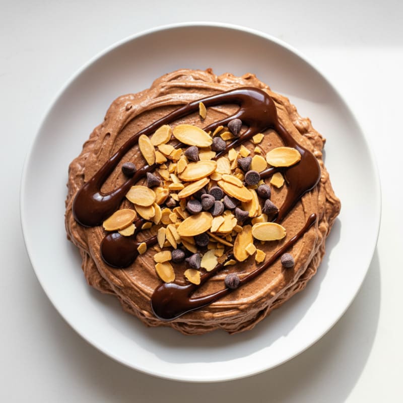 Silky Chocolate Protein Pudding with Toasted Almonds