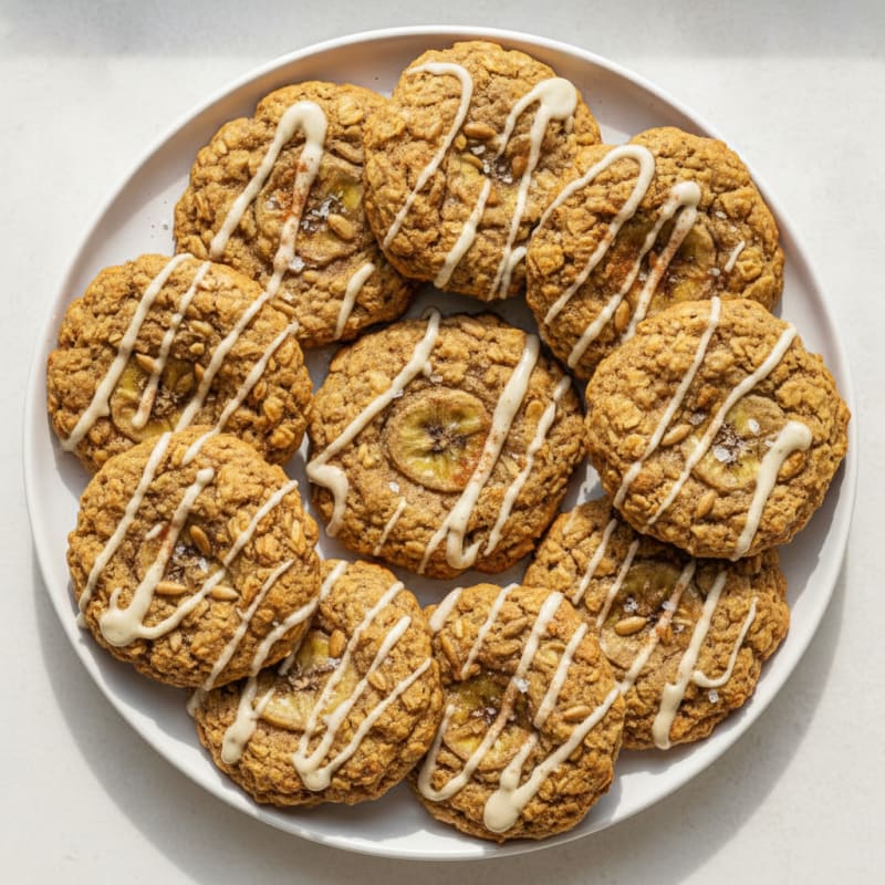 Banana Oat Protein Cookies