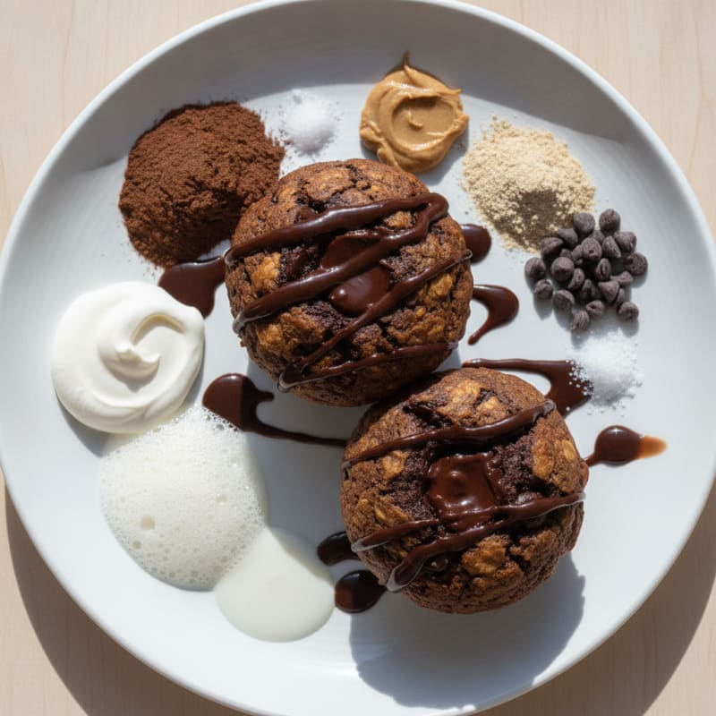 Double Chocolate Protein Power Muffins
