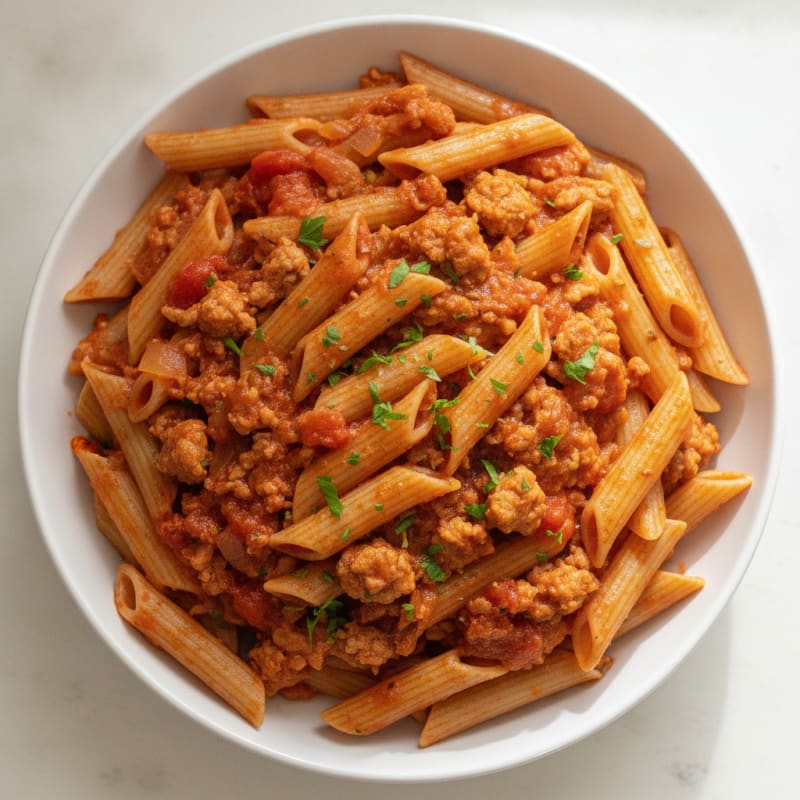 Classic Marinara Pasta with Lean Turkey