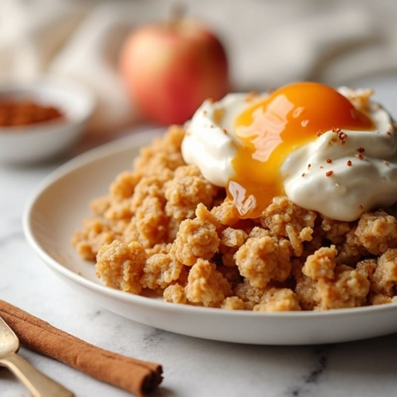 Creamy Cinnamon Apple Baked Oatmeal