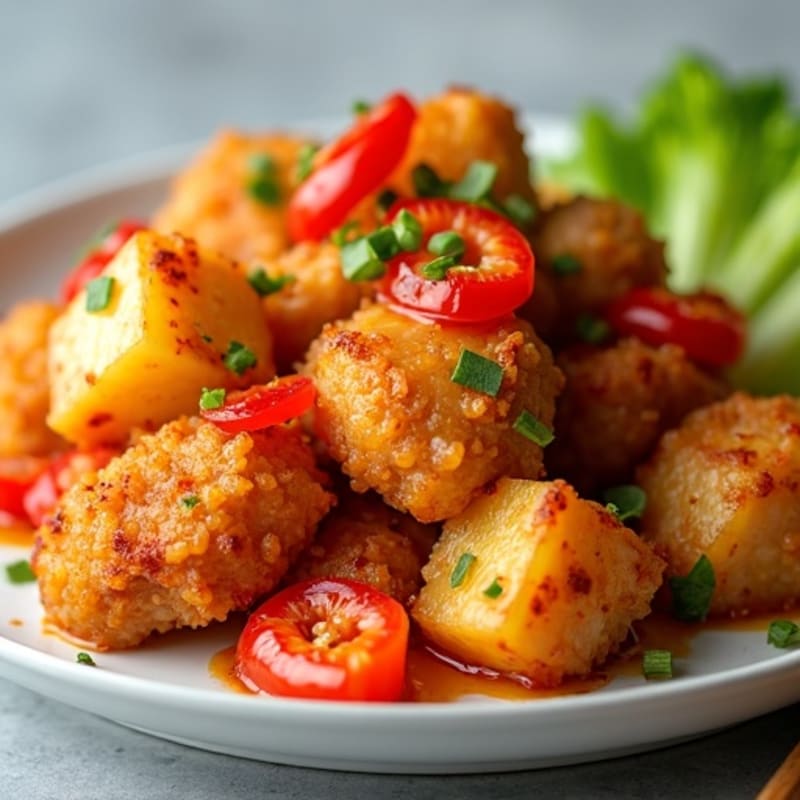 Crispy Baked Sweet and Sour Chicken