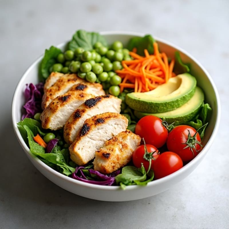 Healthy Crisp Avocado Salad Bowl