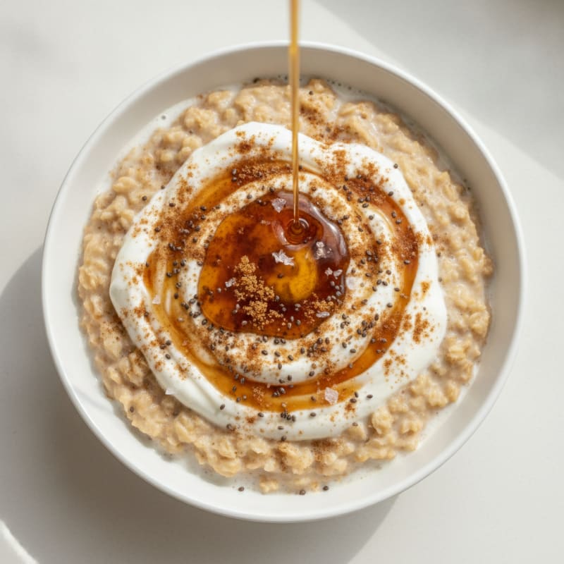 High-Protein Maple Brown Sugar Oatmeal