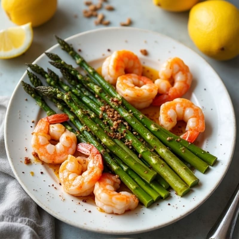 15-Minute Sheet Pan Lemon Garlic Shrimp with Asparagus