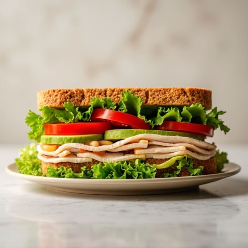 Healthy Turkey Club Sandwich