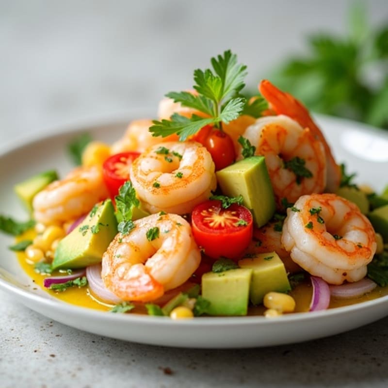 Citrus-Marinated Shrimp and Creamy Avocado Ceviche