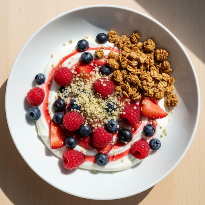 Creamy Greek Yogurt Protein Parfait with Berries