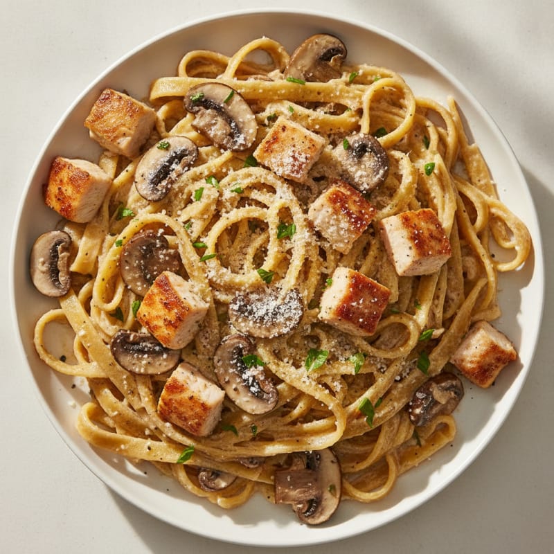 Truffle Mushroom Tagliatelle with Parmesan