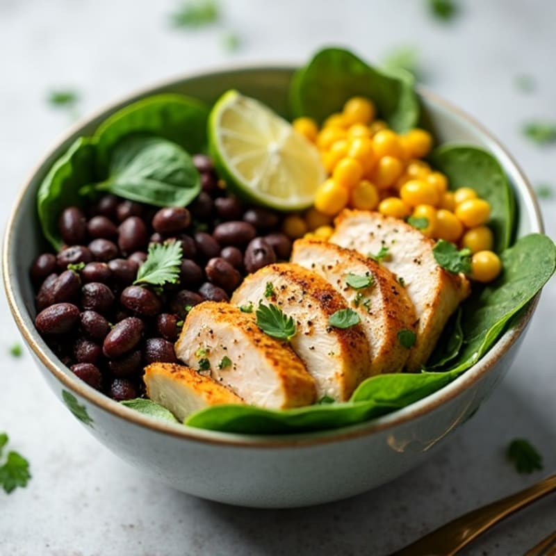 Cilantro-Lime Chicken Bowl with Black Beans