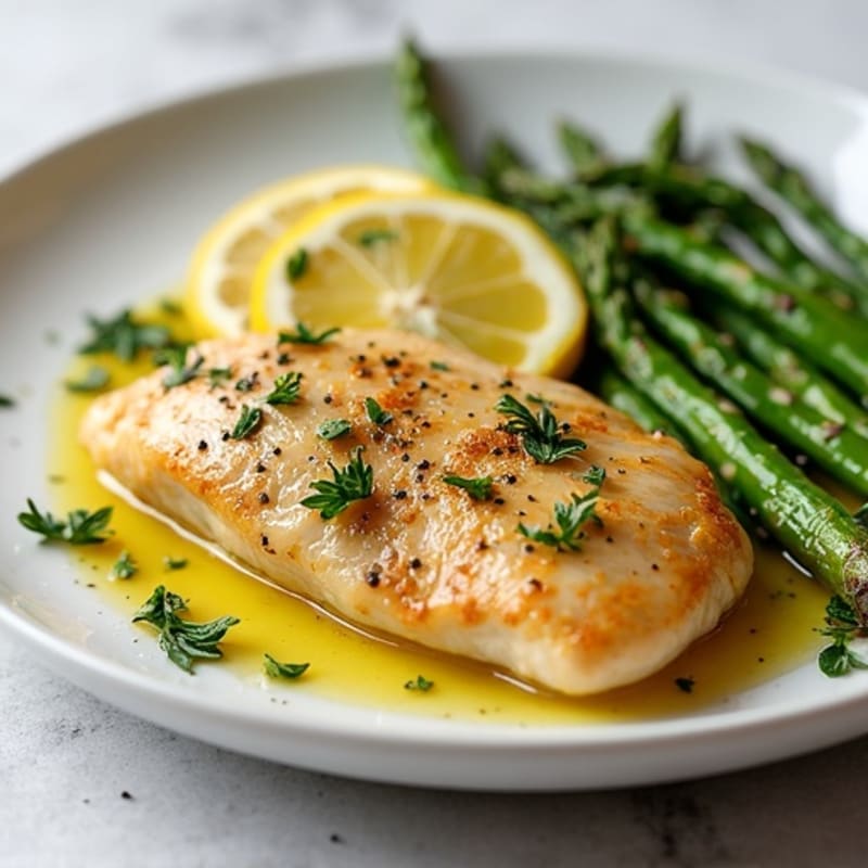 Lemon Herb Chicken and Roasted Asparagus