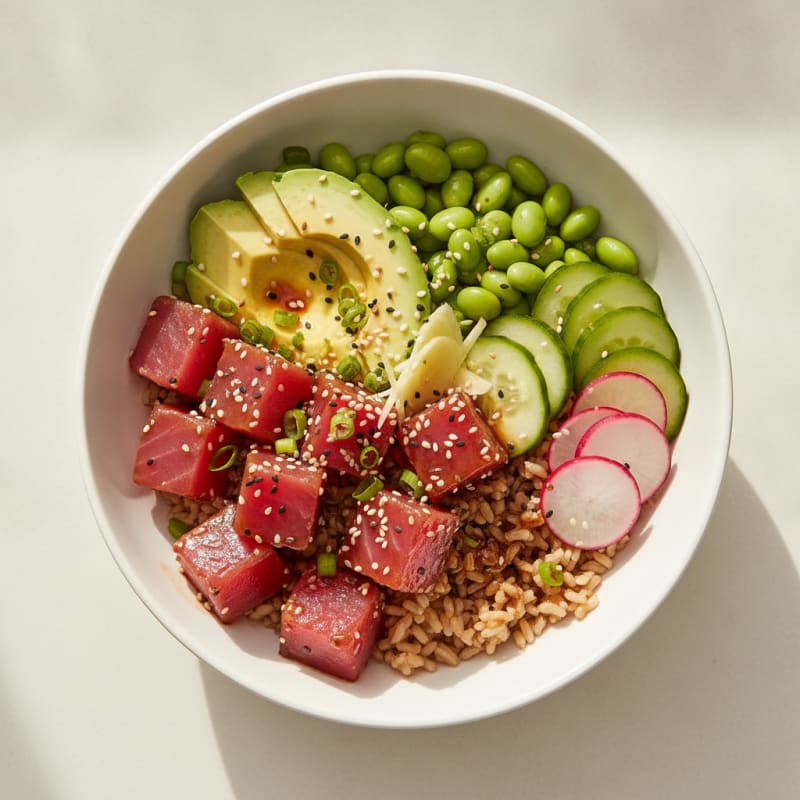 Hawaiian Ahi Tuna Poke Bowl
