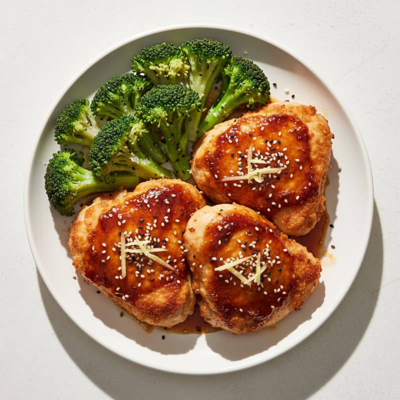 Crispy Teriyaki Glazed Chicken Thighs