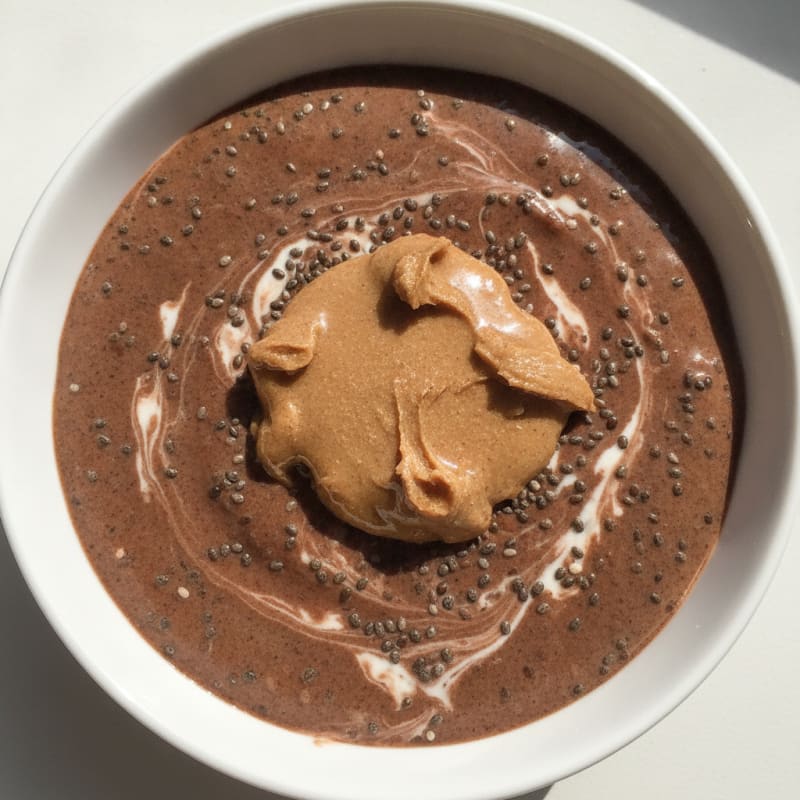 Chocolate Protein Pudding with Chia Seeds
