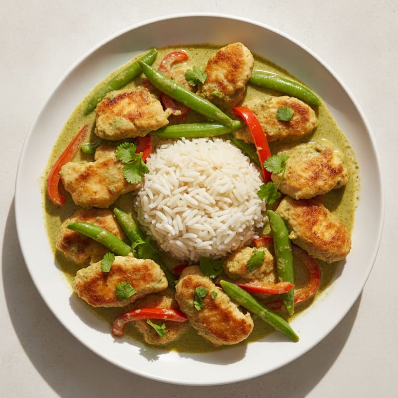 Thai Green Curry Chicken with Jasmine Rice